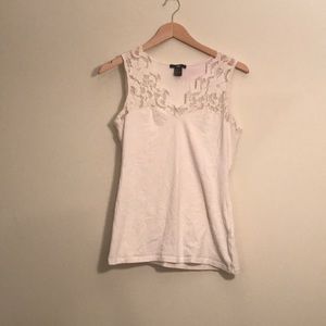 Lace illusion tank top from H&M